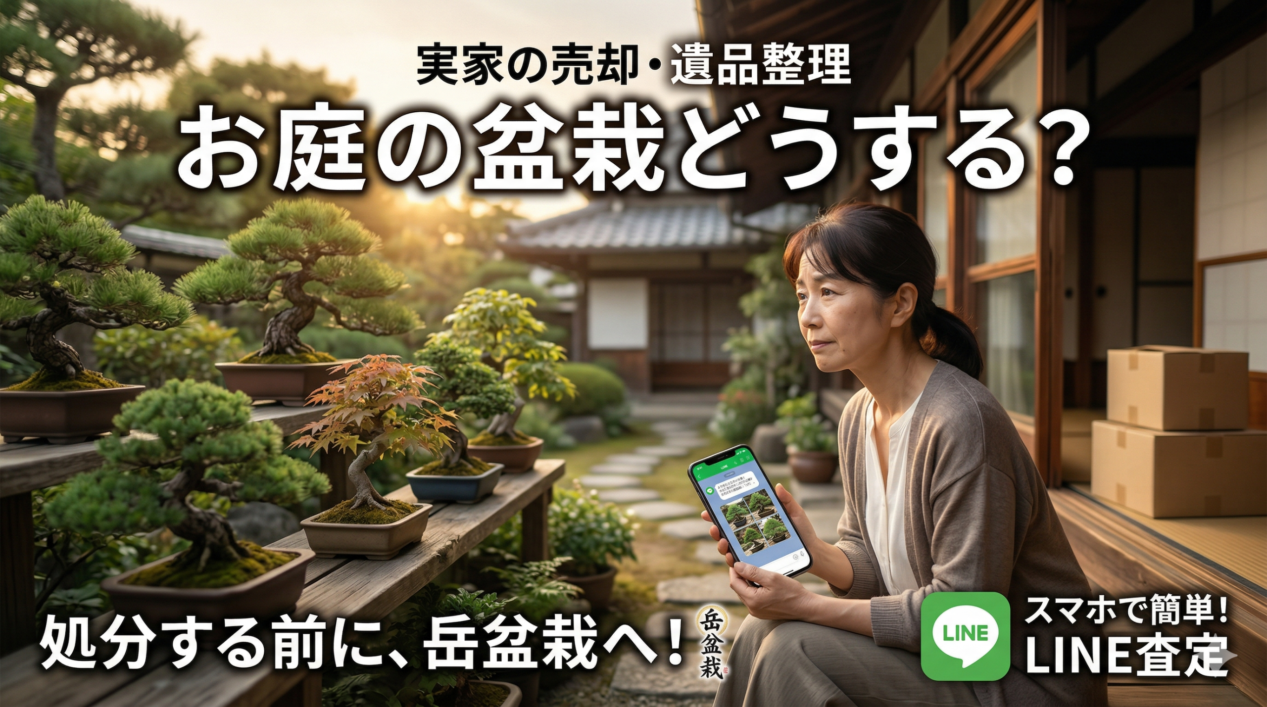 実家の売却・遺品整理で出てきた盆栽はどうする？処分する前に知っておきたい買取の選択肢